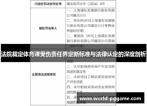 法院裁定体育课受伤责任界定新标准与法律认定的深度剖析